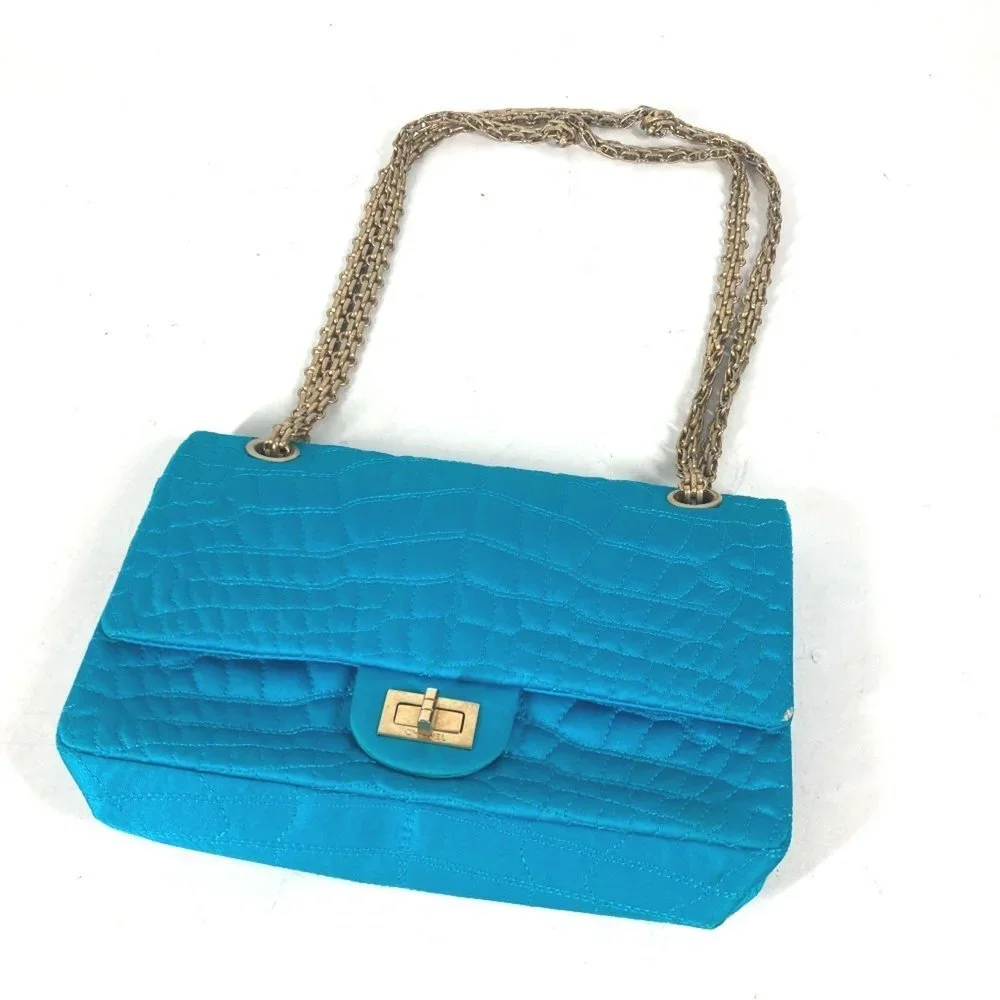 CHANEL Blue Shoulder Bag